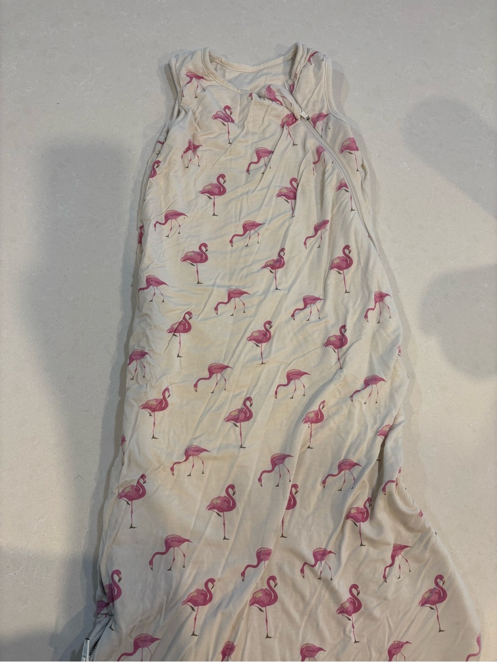 Kyte BABY Cream Sleep Sack with Pink Flamingos